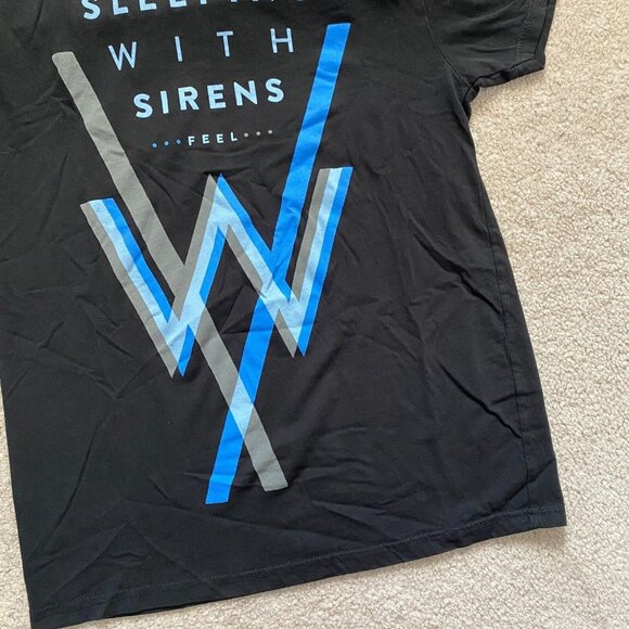 Sleeping With Sirens SWS Chest Approx. 18 1/4'' Feel T-Shirt Post-Hardcore Band - Picture 3 of 12